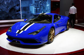 Luxury dark blue background with golden border. Ferrari 458 Speciale Rendered In Blue With Gold Wheels Gtspirit