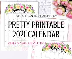 This calendar is perfect for a 3 ring binder or a planner. Free Printable Pretty Roses Calendar For 2021 Printables And Inspirations