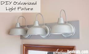Vanity mirror with desk & lights: Diy Triple Galvanized Gooseneck Vanity Light Fixture For Under 100 Southern Revivals