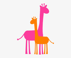 Download Vector Black And White Library Giraffe Clipart Outline Mommy And Baby Animal Clipart Png Image Transparent Png Free Download On Seekpng