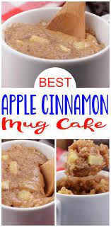 Check Out This Tasty Apple Cinnamon Mug Cake Simple Homemade Apple Cinnamon Cake In A Mug Diy Microwave App Mug Recipes Quick Dessert Recipes Dessert Recipes