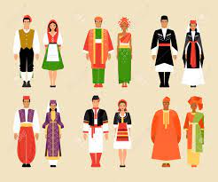 Aujourd'hui, les costumes nationaux indonésiens les plus largement reconnus. Big Set Of National Costumes Italian Indonesian Georgian Royalty Free Cliparts Vectors And Stock Illustration Image 89685865