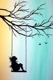 40 Amazing Silhouettes Art For Inspiration Bored Art Nature Art Drawings Silhouette Art Art Painting Acrylic