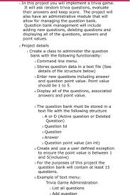 No matter how simple the math problem is, just seeing numbers and equations could send many people running for the hills. 1 In This Project You Will Implement A Trivia Game Chegg Com