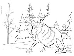 There are many kids thoroughly the world like them and the. Plansa De Colorat Cu Sven Pe Gheata Din Frozen Regatul De Gheata Free Coloring Boards