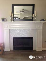 If you have brown hardwood floors and warm colors in the room, consider selecting natural varied white mother of pearl tiles are versatile making them an ideal selection for almost any color room. Enhance Your Fireplace Surround With Mother Of Pearl Tiles Fireplace Surrounds Mother Of Pearl Tiles Glass Tile Fireplace