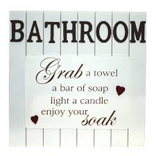 Bathroom wall decor by c winterle olson kirklands 12x12 wood plaques. Bathroom Wall Plaques Wayfair Co Uk