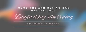 Cuộc thi Ảnh đẹp áo dài online 2023 " Duyên dáng sân trường"
