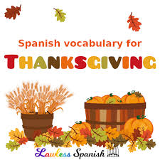 What would you like to create with this word list? Spanish Thanksgiving Vocabulary Lawless Spanish
