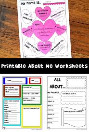 This set of all about me worksheets invites children to explore a variety of math concepts. Printable About Me Worksheets Woo Jr Kids Activities