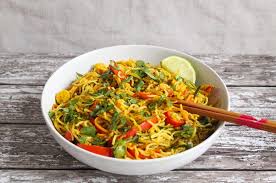 Place noodles in a large bowl and cover with hot water. Chilli Lime Rice Noodles
