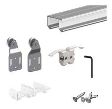 Systeme Coulissant Slid Up 110 Pour 2 Portes De Placard Rail 1 2 M 45 Kg Su5103 Porte Placard Porte Coulissante Closet Door