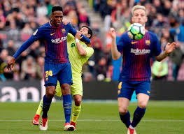 El colombiano yerry mina anotó gol en el barcelona vs. Yerry Mina Set To Join Everton For 28 5m As Toffees Beat Manchester United To Barcelona Star Irish Mirror Online