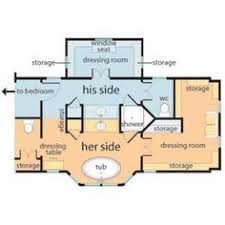 His Her Side Bathroom Layout Master Bedroom Layout Master Suite Floor Plan Bathroom Floor Plans