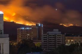 Wildfire Started By Illegal Fireworks In Our Beautiful Boise Foothills As Seen From Downtown The Cross On Table Rock Survived Boise Fire Night