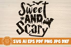 Free svg image & icon. Sweet And Scary Halloween Sign Graphic By Vectorcreationstudio Creative Fabrica