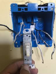 The red wire is probably the load (it's also possible the red is the line and you have two loads controlled by the switch). Light Switch Turns On Off Bathroom Light Has Hot White Line When Multimeter Touches Red To White And Black To Black I Get 120 Reading 200 V Does This Mean I Have