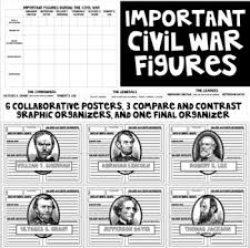 Helped preserve the united states by leading the defeat of the secessionist confederacy; Civil War Figures Worksheets Teaching Resources Tpt