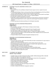 Business Analyst Business Resume Samples Velvet Jobs