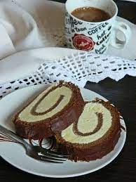 Vanil Krem Rolat Taste Of Life Sweet Cakes Baking Recipes Cake Baking Recipes