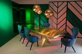 Our modern round tube tables feature luxury table tops sculpted from chinese marble. Mass Dining Table Brass Architonic