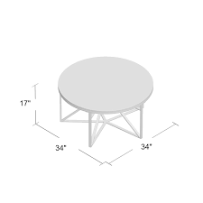 Save $ 128.57 (15 %) limit 3 per order. Carmen Round Coffee Table Posh Pollen