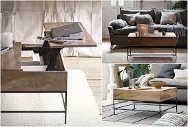 You can also use it as a small workstation, or even as an impromptu dining table. Rustic Storage Coffee Table