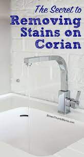 I had to find a way to bring it back to its bright white shine. The Secret To Removing Stains From Corian Brown Thumb Mama