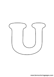 All you have to do is to work out your own numerical value or total from . Free Letter U Coloring Page