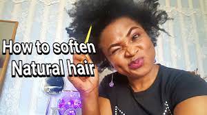 Apply the mixture to your hair just as you would apply a conditioner or so. How Soften Natural Hair Youtube
