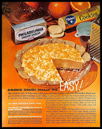 1963 Pillsbury Cookies Philadelphia Cream Cheese Vintage Print Ad Philly Pie Retro Recipes Pillsbury Cookies Recipes