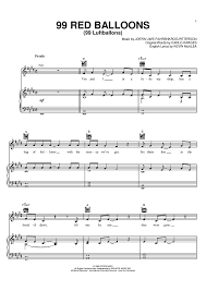 Перевод песни 99 luftballons — рейтинг: Buy 99 Red Balloons 99 Luftballons Sheet Music By Nena For Piano Vocal Chords