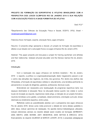 Originalmente, os jogos olímpicos da antiguidade foram realizados em olímpia, na grécia, do século viii a.c. Pdf Projeto De Formacao De Esportistas E Atletas Brasileiros Com A Perspectiva Dos Jogos Olimpicos Rio De Janeiro 2016 E Sua Relacao Com A Educacao Fisica E A Base Formativa De Atletas