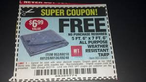 Choose from over 50 different tarps. Free Free Tarp Coupon Harbor Freight Tools Other Listia Com Auctions For Free Stuff