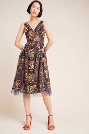 Cecily Embroidered Midi Dress