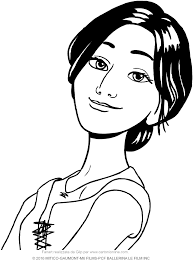 Zeichnen Das Gesicht Von Odette Ballerina Der Film