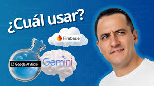 Diferencias entre Google Gemini, AI Studio y Firebase (explicado fácil)