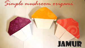 Bahkan origami yang berbentuk burung dipercaya mampu mengabulkan permohonan jika kita mampu membuatnya sebanyak 1000 buah. Cara Membuat Origami Jamur Simple Origami Mushroom Tutorial Youtube