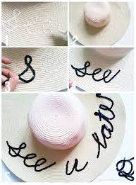 Diy Sequins Trim Summer Beach Hat Summer Hats Beach Hat Tutorial Beach Hat
