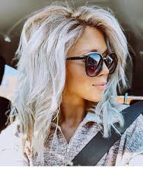 Silver Hair Tone And Sunglasses Inspiring Ladies Hair Styles Long Hair Styles Platinum Blonde Hair