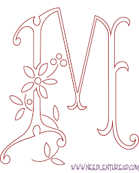 Pdf collection of 16 monogram alphabets perfect for hand embroidery and other crafts. Monogram For Hand Embroidery M Needlenthread Com