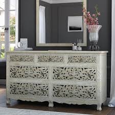 Choose from contactless same day delivery, drive up and more. Pennsylvania Solid Wood Queen Anne 7 Drawer White Bedroom Dresser