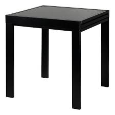 Le pied est vraiment très voir trop imposant. Table Repas Carree 70 Cm Extensible Julie Noir Cdiscount Maison