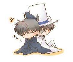 Shinichi x Kid | アニメチビ, コナン かわいい, イラスト