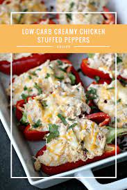 Low Carb Creamy Chicken Stuffed Peppers Recipe Stuffed Pepper Recipes Stuffed Peppers Low Carb Recipes L Stuffed Peppers Best Stuffed Pepper Recipe Recipes