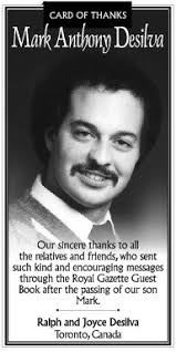 Mark DeSilva Obituary (2013)