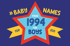 The most popular baby names for children of the '80s. 200 Most Popular Baby Names For Boys Born In 1994 Name Meaning Origin At Clickbabynames