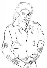 Michael Jackson Coloring Page Michael Jackson Drawings Michael Jackson Art Coloring Pages