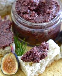 Black Olive Tapenade With Figs Rosemary Recipe Dressing For Fruit Salad Olive Tapenade Food Processor Recipes