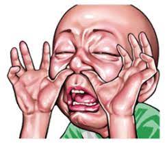 Angry Face Of Children Stiker Line Line Store Wajah Lucu Wajah Stiker